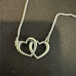 James Avery - Double Heart Linked Necklace